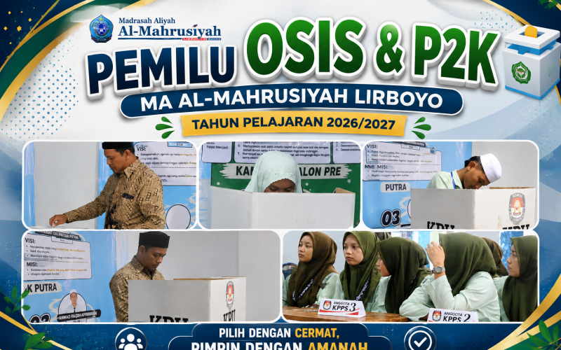 Semarak Demokrasi Pelajar! Pemilu OSIS & P2K MA Al-Mahrusiyah Lirboyo Digelar untuk Cetak Pemimpin Masa Depan